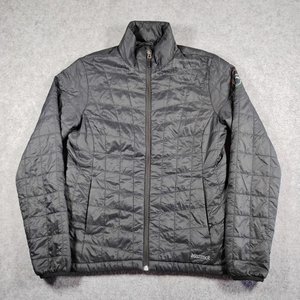 Marmot Womens Calen Quilted Puffer Jacket Black Primaloft Medium K77970